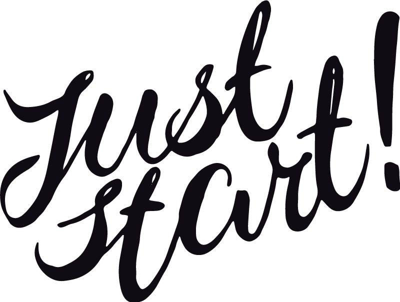 Αφίσα για το γραφείο Απλά ξεκίνα - TenStickers