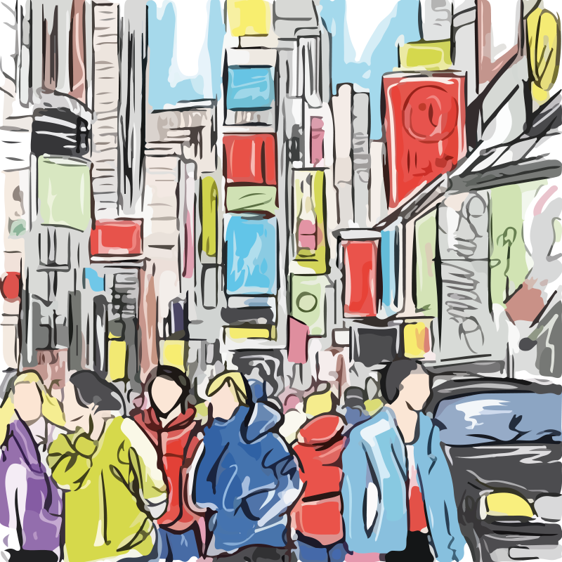 Αφίσα για το σαλόνι Σύγχρονοι άνθρωποι της Νέας Υόρκης - TenStickers