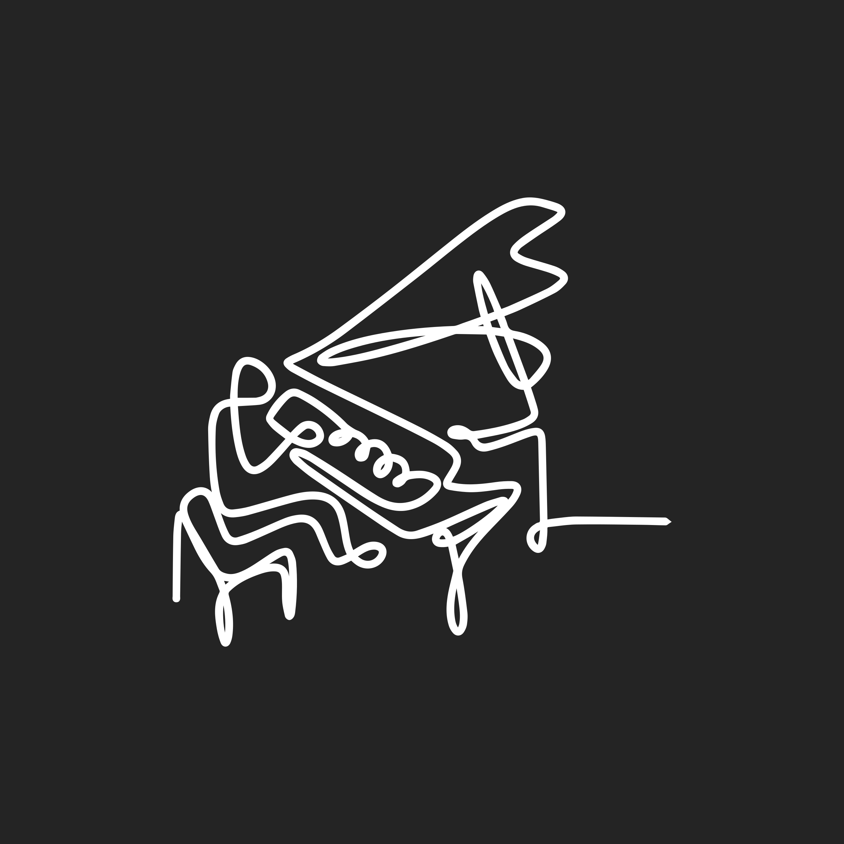 Αφίσα για το σαλόνι σχέδιο πιάνου σε γραμμές - TenStickers