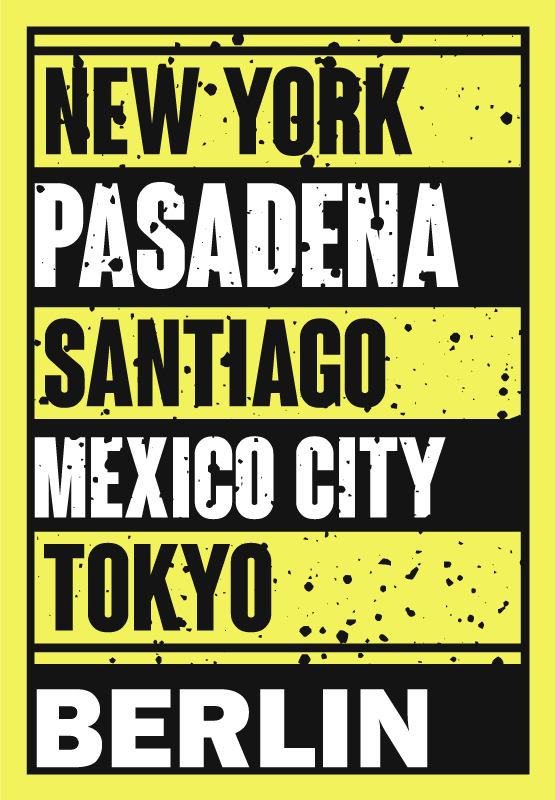 Αφίσα με φράσεις Επικαλύψεις Κειμένου Πόλεων - TenStickers