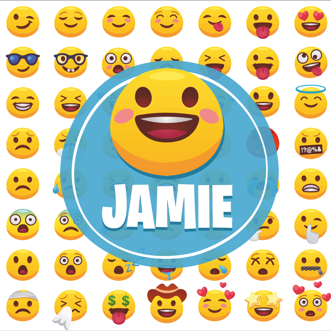 Αφίσα έφηβου δωματίου Συλλογή Εκφράσεων emoji - TenStickers