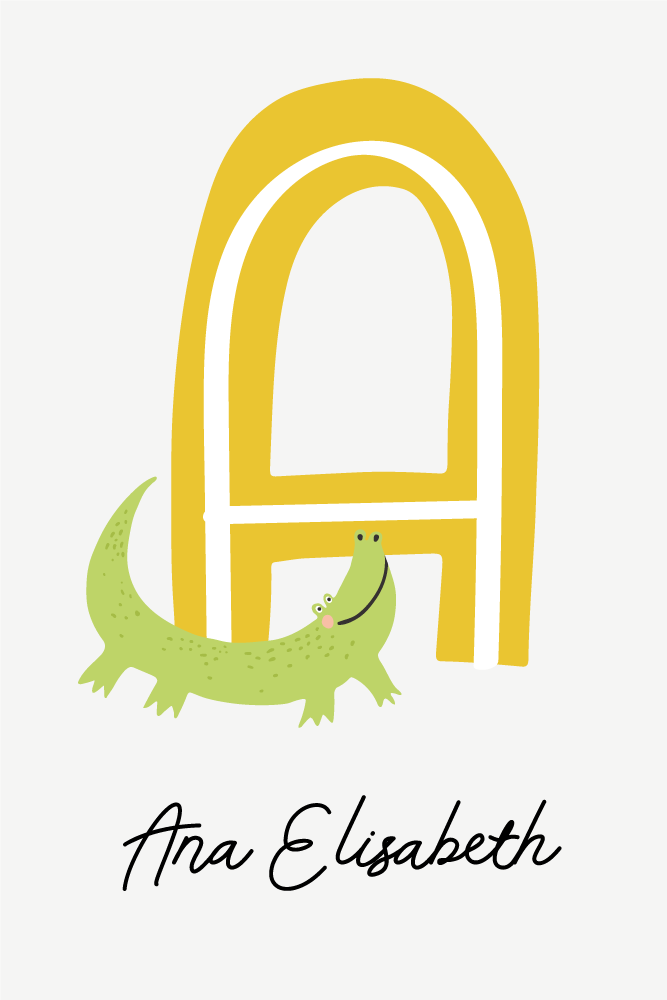 Αφίσα έφηβου δωματίου Ο φίλος κροκόδειλος - TenStickers