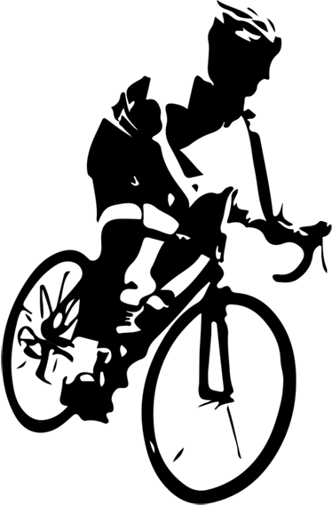 Αφίσα με θέμα το ποδήλατο βινύλιο ποδηλάτη mountain bike - TenStickers