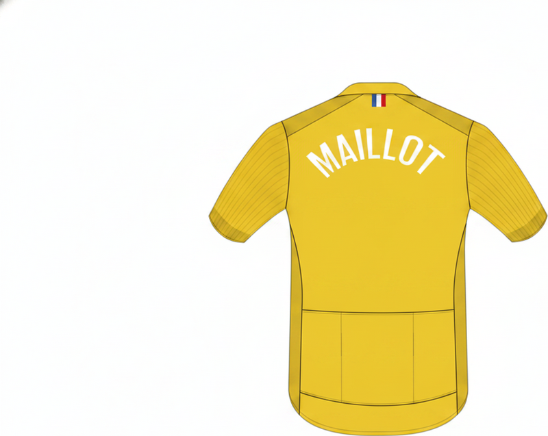 Αφίσα με θέμα το ποδήλατο Κίτρινο "maillot" - TenStickers