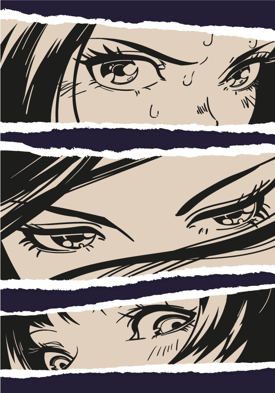 Εκτύπωση αφίσας anime κολάζ - TenStickers