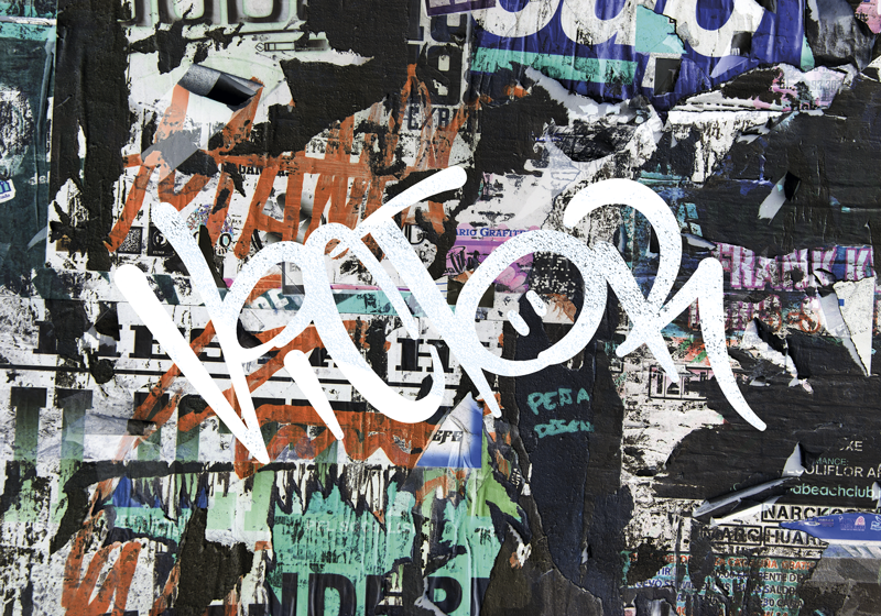 αφίσα γκράφιτι με όνομα - TenStickers