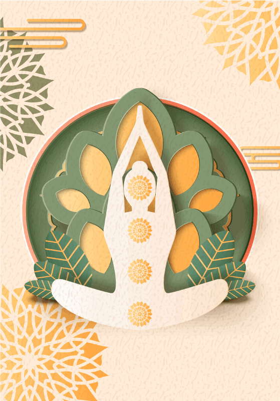 Aφίσα zen Ναμάστε Γιόγκα - TenStickers