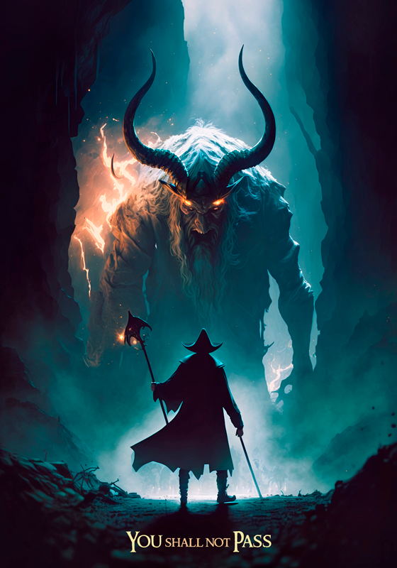 δεν θα περάσετε την αφίσα της ταινίας - TenStickers