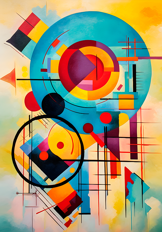 Aφίσα με καλλιτεχνικά έργα αφηρημένος εξπρεσιονισμός - TenStickers