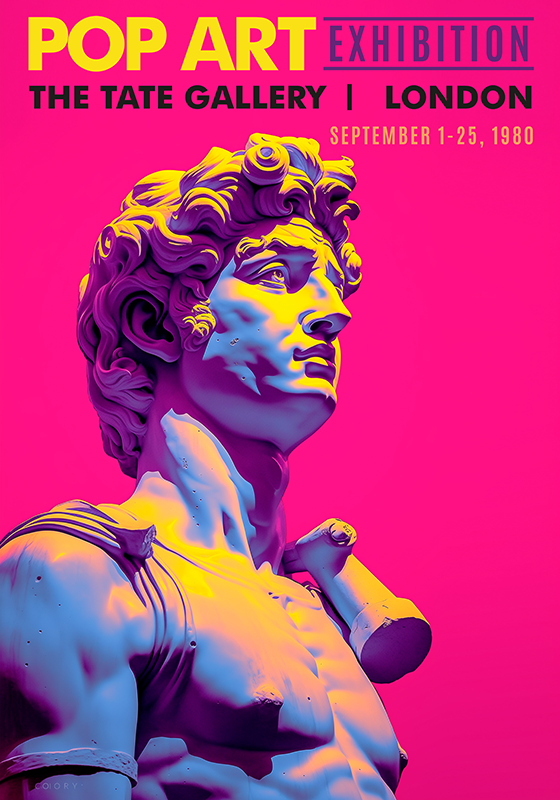 Aφίσα για το σαλόνι έκθεση pop art - TenStickers