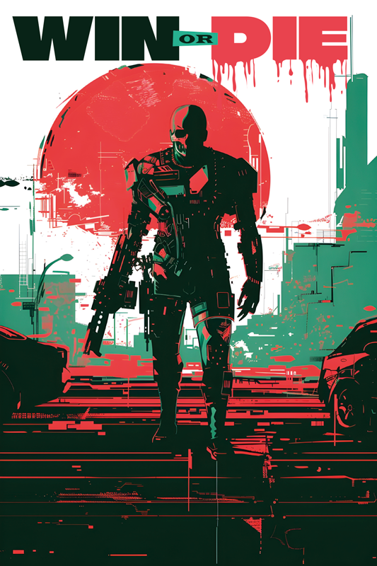 αφίσα βιντεοπαιχνιδιών cyber android - TenStickers