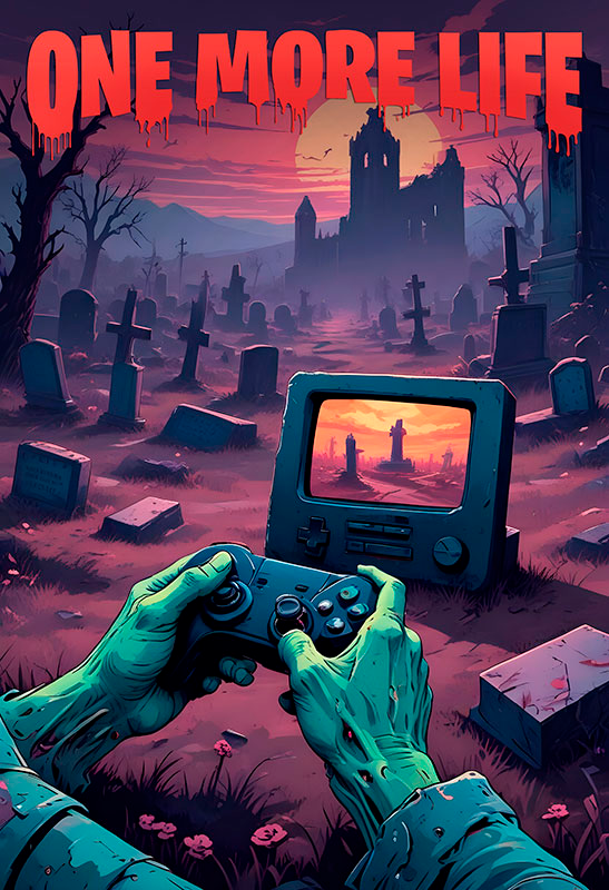 αφίσα βιντεοπαιχνιδιών one more life - TenStickers