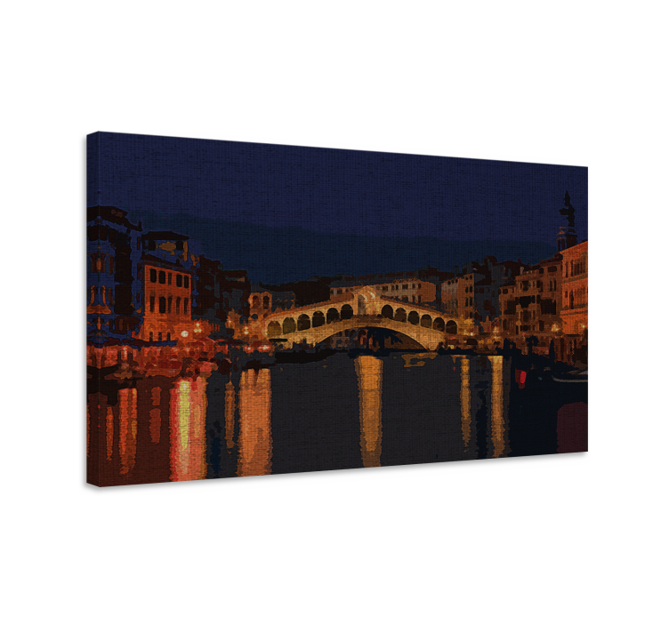 εκτυπώσεις σε καμβά της πόλης grand canal venice - TenStickers