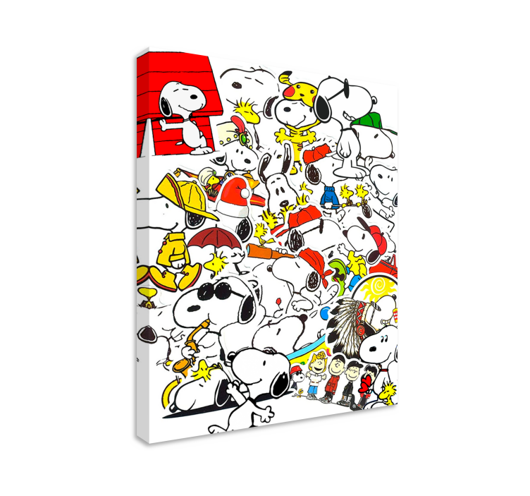 Snoopy καμβά φυτώριο χαρακτήρα - TenStickers