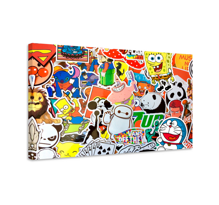 χαρακτήρες κινουμένων σχεδίων φυτώριο καμβά - TenStickers