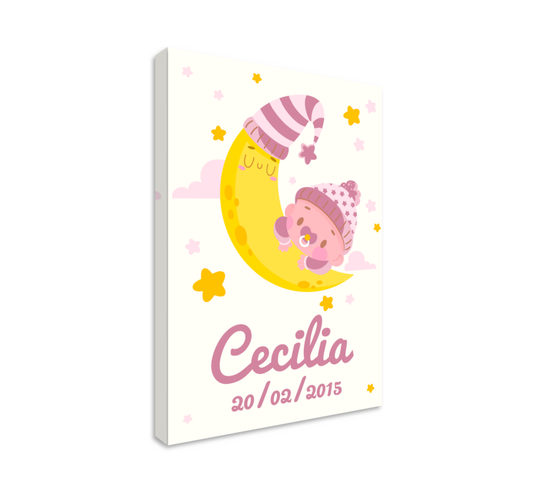 Bebe nombre y datos φυτώριο καμβά - TenStickers