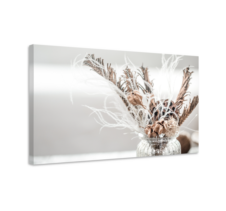 λευκό λουλούδι καμβά φρούτων - TenStickers