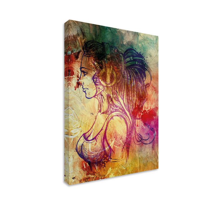 μυαλό γεμάτο όνειρα καμβά τέχνης - TenStickers