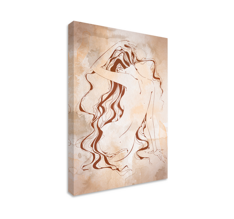 μοντέρνα τέχνη καμβά χαρτιού τουαλέτας - TenStickers