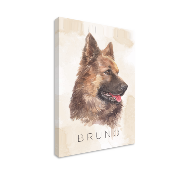 εκτυπώσεις σε καμβά από γερμανικό σκυλί shepard - TenStickers