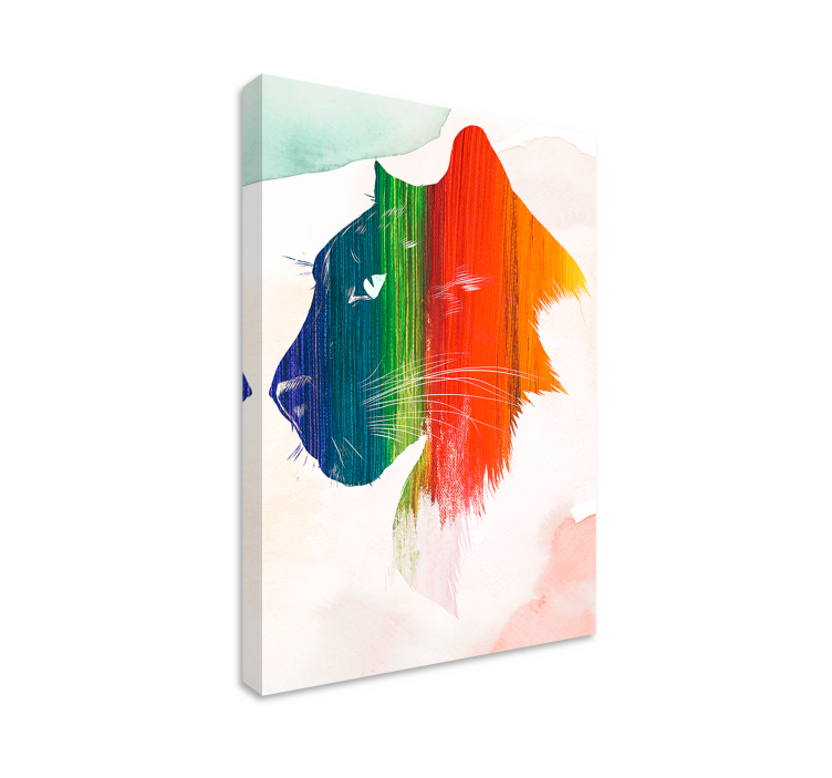 πάνθηρα εκτύπωσης ζωικές εκτυπώσεις σε καμβά - TenStickers