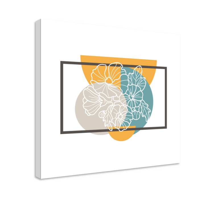 Ζωγραφική λουλουδιών και φυτών σε καμβά Σχεδίαση Φυτών - TenStickers