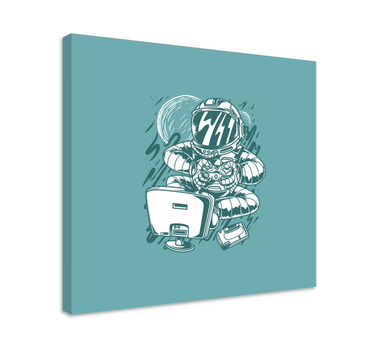 Ζωγραφική βιντεοπαιχνίδια Διασκέδαση Αστροναυτών - TenStickers