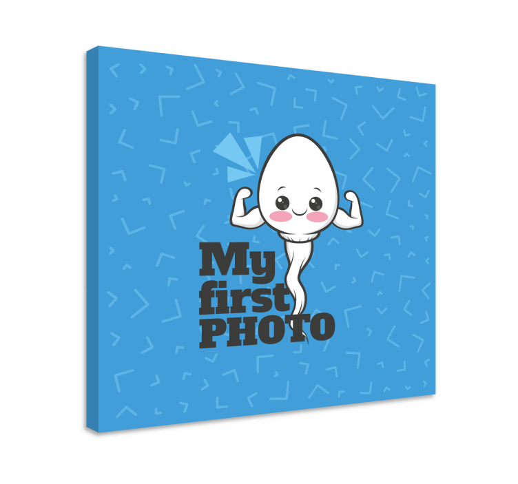 Μωρού καμβάς ζωγραφική Η Πρώτη Μου Φωτογραφία - TenStickers
