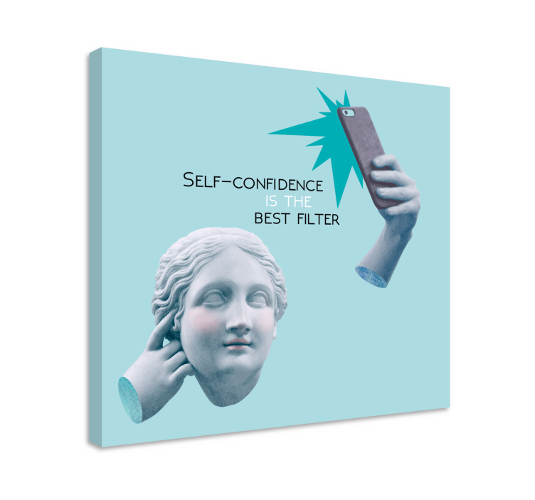 Καμβάς με παραθέσεις Αυτοπεποίθησης - TenStickers