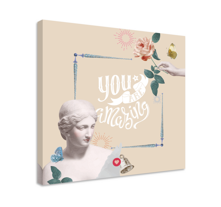 Καμβάς με παραθέσεις Είσαι καταπληκτικός - TenStickers