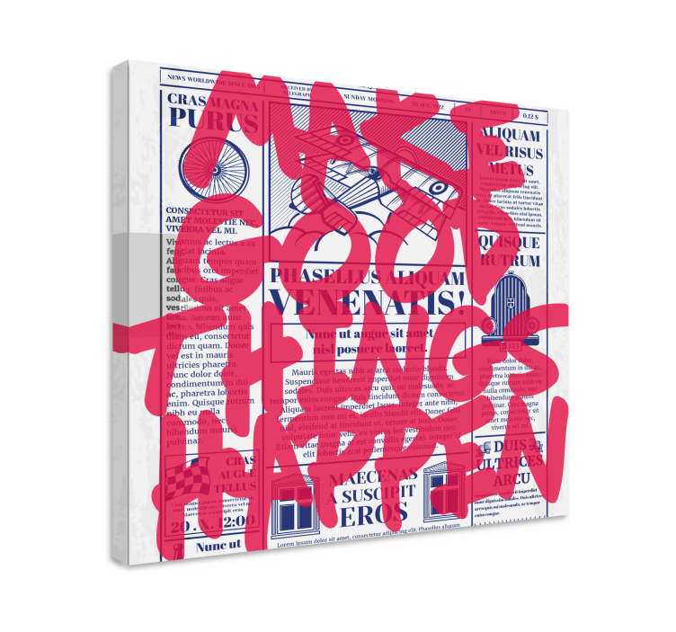 Καμβάς με παραθέσεις Δημιουργήστε Καλές Στιγμές - TenStickers