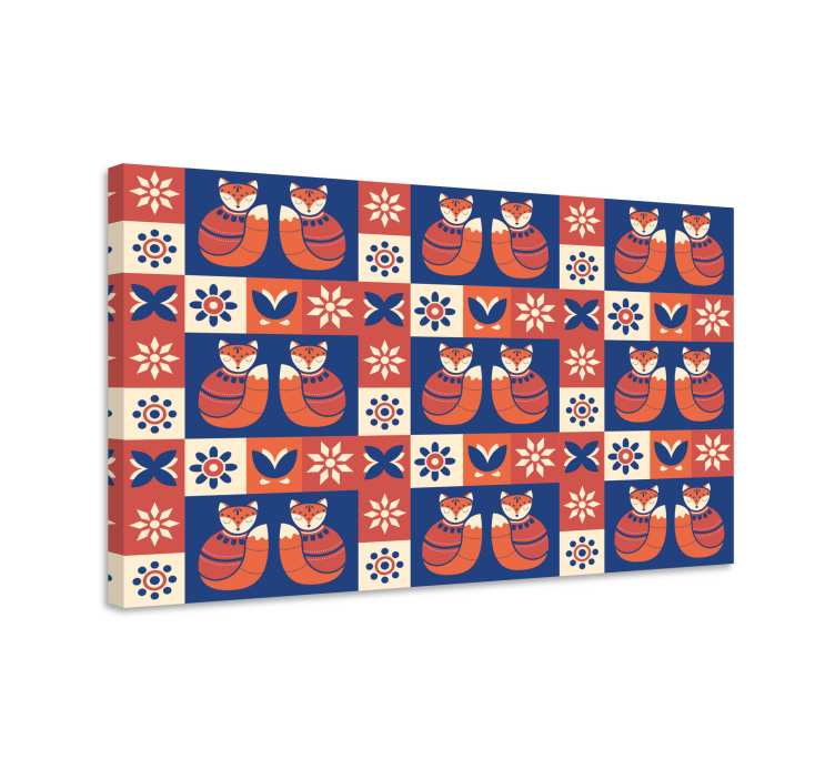 Γάτα ζωγραφική σε καμβά φιλικό σχέδιο γάτας - TenStickers