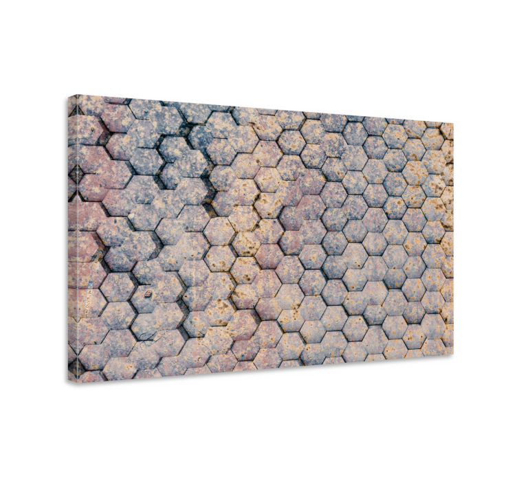 βιομηχανικού στιλ τσιμεντόλιθοι τρισδιάστατες εκτυπώσεις σε καμβά - TenStickers