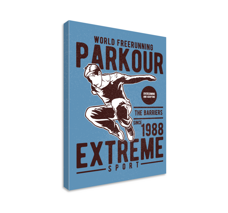 Εκτύπωση αφίσας vintage parkour - TenStickers