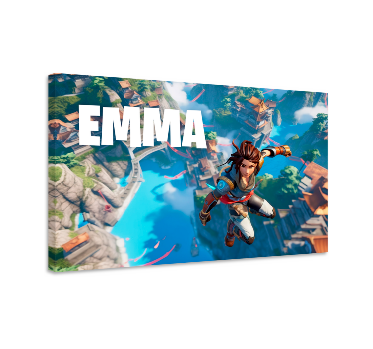 Εξατομικευμένος καμβάς πίνακας Πηδήστε στο κενό - TenStickers