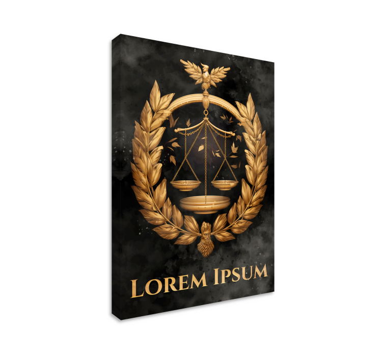 Καμβάς ζωγραφική για γραφείο Ισορροπία της Δικαιοσύνης - TenStickers