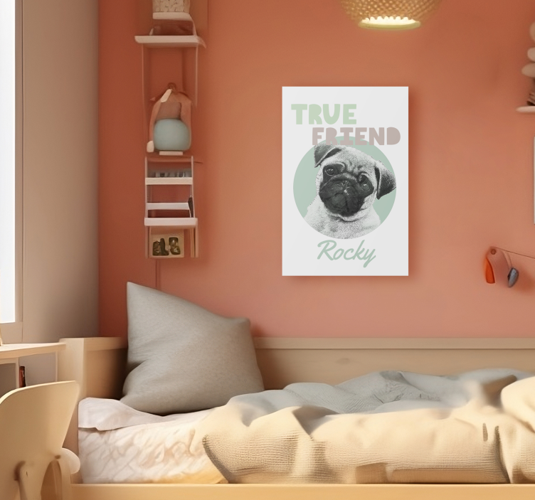 Εξατομικευμένος καμβάς πίνακας Φίλος Αληθινός - TenStickers
