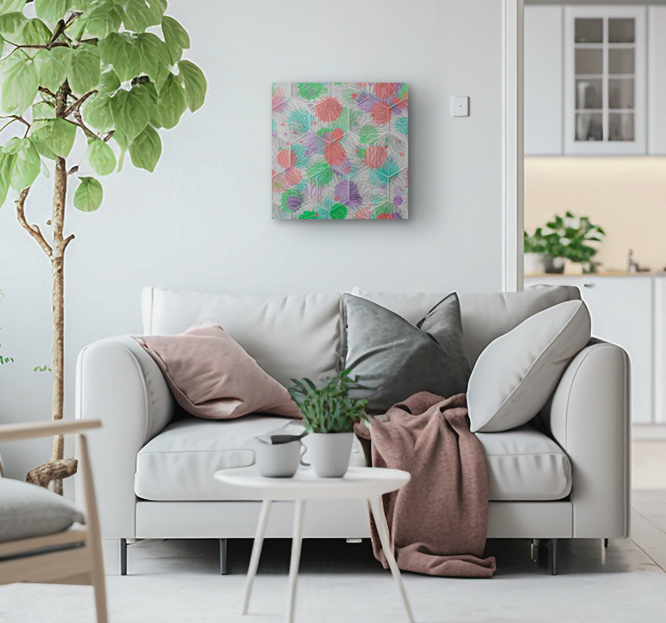 Καμβάς πίνακας vintage Τα εσωτερικά πλακάκια του Gaudí έχουν βαπτ - TenStickers