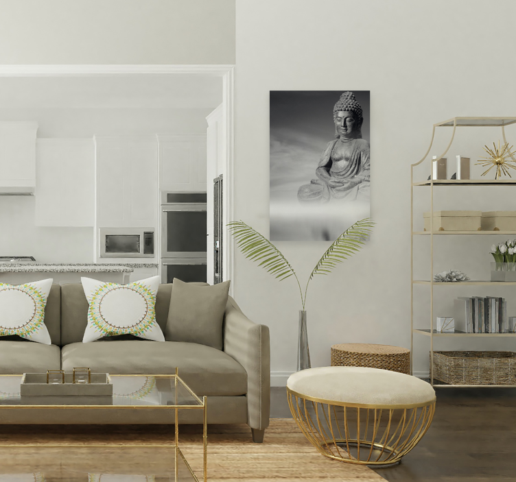 Εκτύπωση τέχνης καμβά ζεν του Βούδα - TenStickers