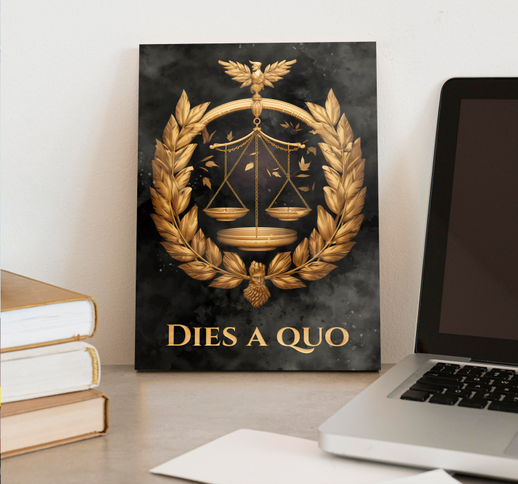 Καμβάς ζωγραφική για γραφείο Ισορροπία της Δικαιοσύνης - TenStickers