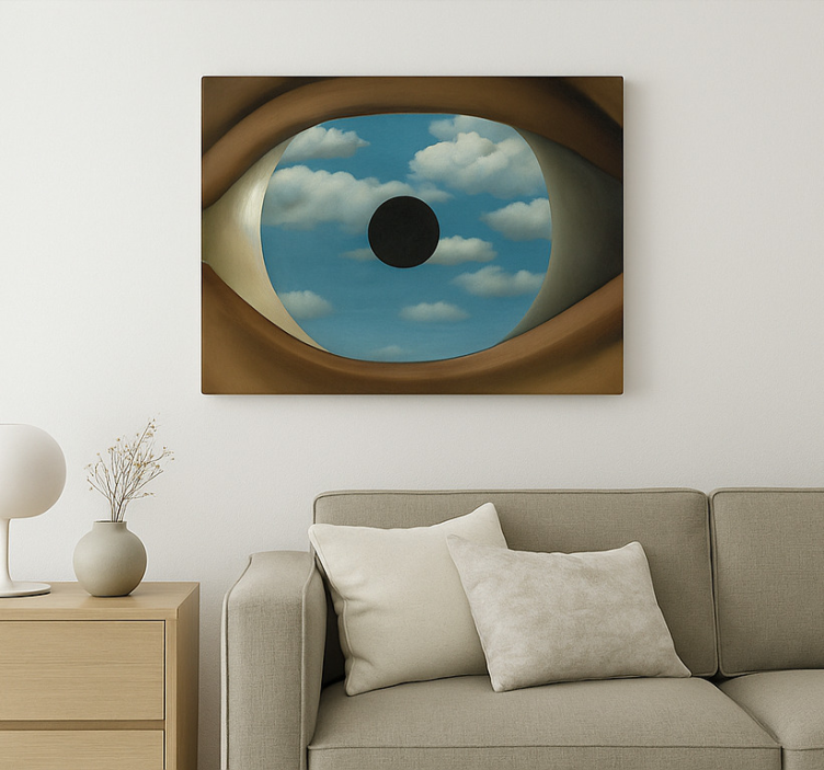 τέχνη καμβάς ζωγραφική ο ψεύτικος καθρέφτης - TenStickers