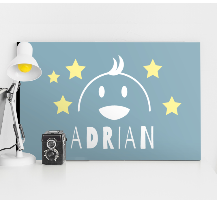 γκόμενα πρόσωπο με το όνομα πουλί τέχνη καμβά - TenStickers