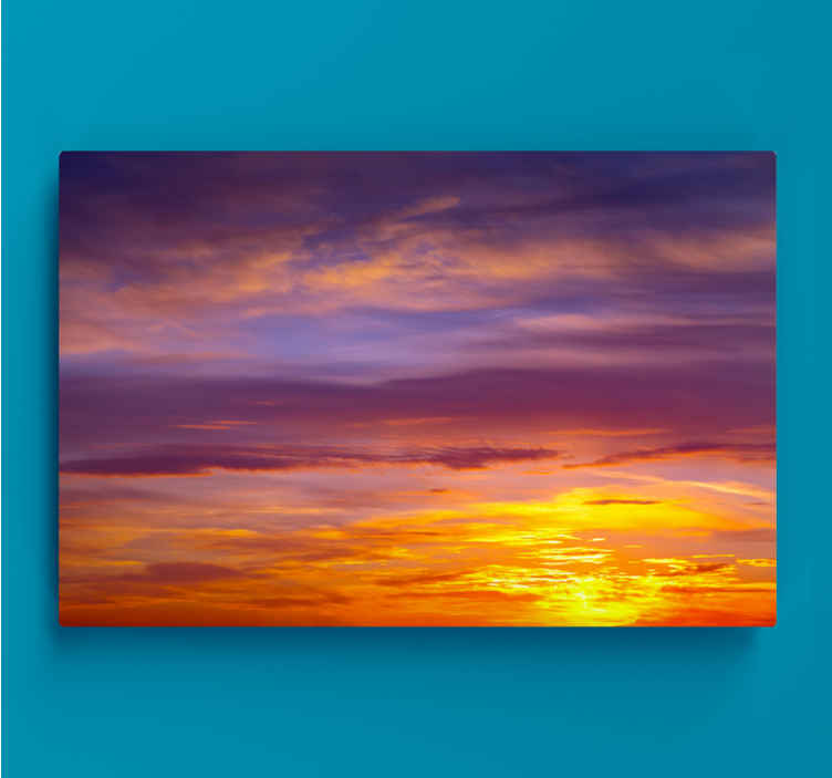 καμβάς πολύχρωμο τοπίο αισθητικής ηλιοβασίλεμα - TenStickers