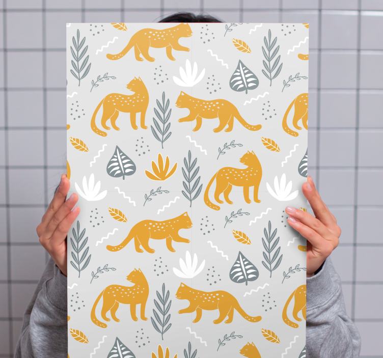 Καμβάς με σκυλιά σε παιχνιδιάρικο σχέδιο ζώων - TenStickers