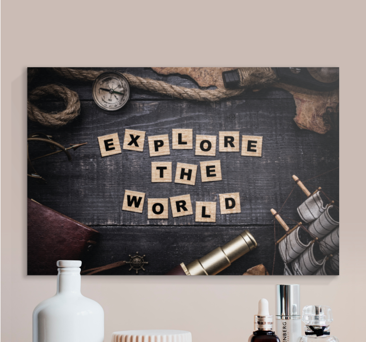 εξερευνήστε τον παγκόσμιο καμβά γραφής για το σαλόνι - TenStickers