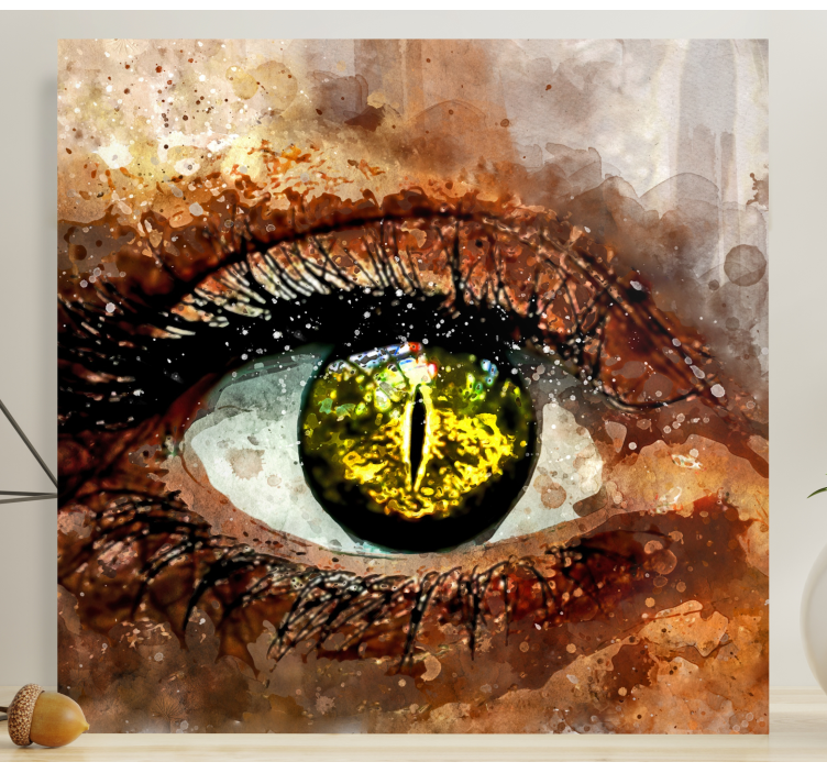 εκτυπώσεις τέχνης σε καμβά ματιών - TenStickers