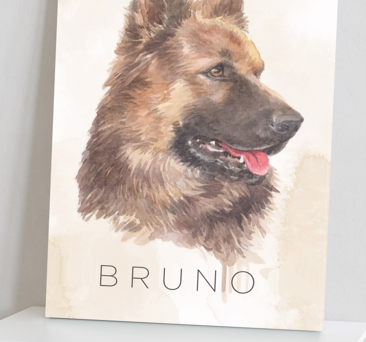 εκτυπώσεις σε καμβά από γερμανικό σκυλί shepard - TenStickers