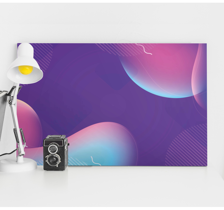 Σύγχρονη ζωγραφική σε καμβά Ρευστά Αφηρημένα Σχήματα - TenStickers