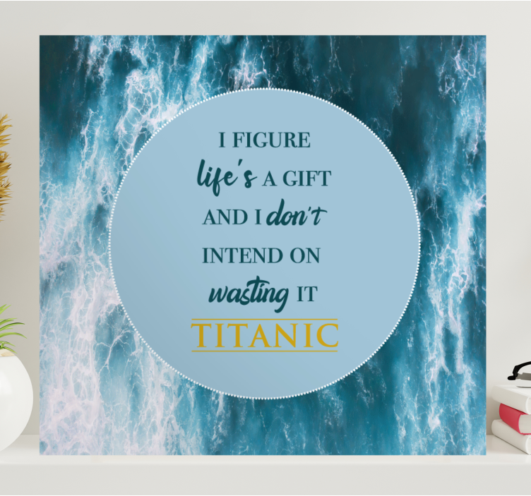 Καμβάς με παραθέσεις εμπνευσμένο απόσπασμα ζωής - TenStickers