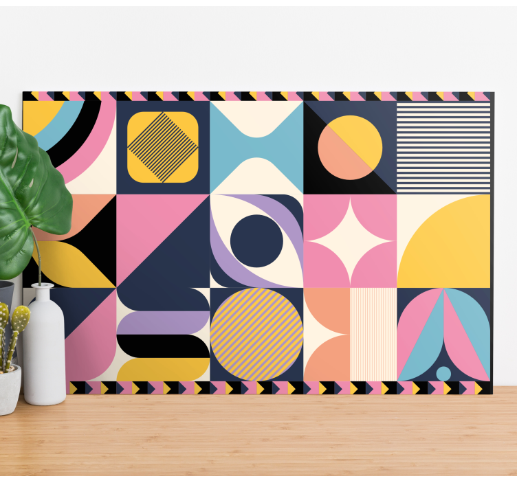 πολυ μορφές ζωγραφική γεωμετρικό καμβά - TenStickers